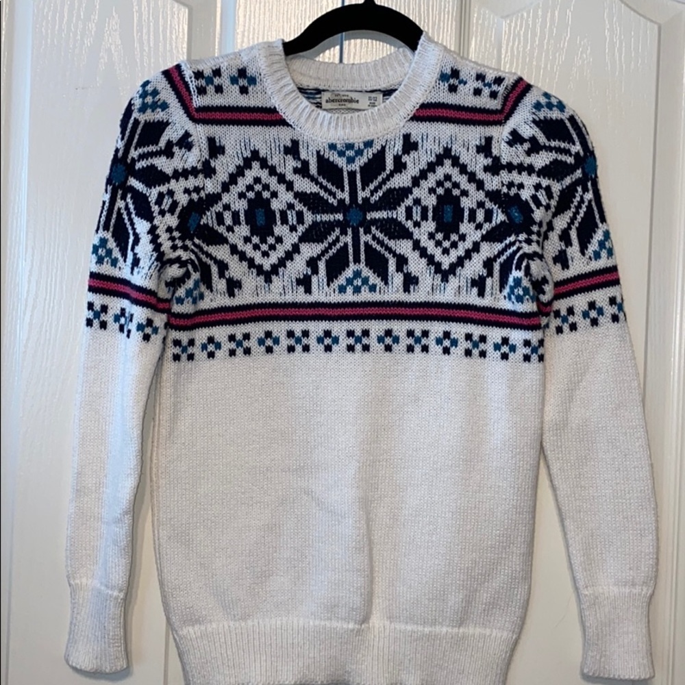 Abercrombie kids cardigan crew neck knit size 11